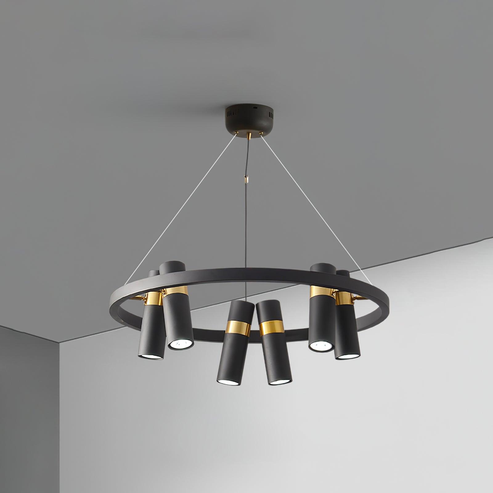 Celenora Industrial Acrylic Chandelier