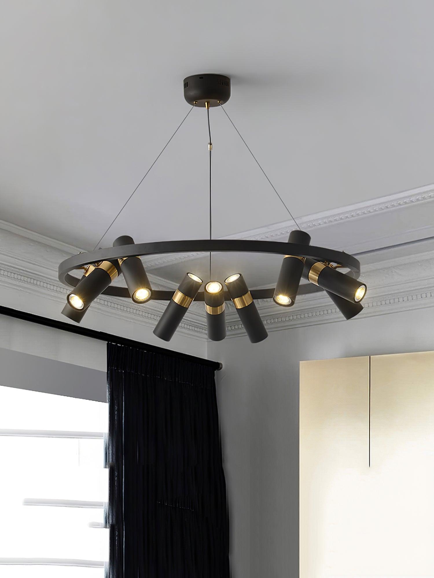 Celenora Industrial Acrylic Chandelier