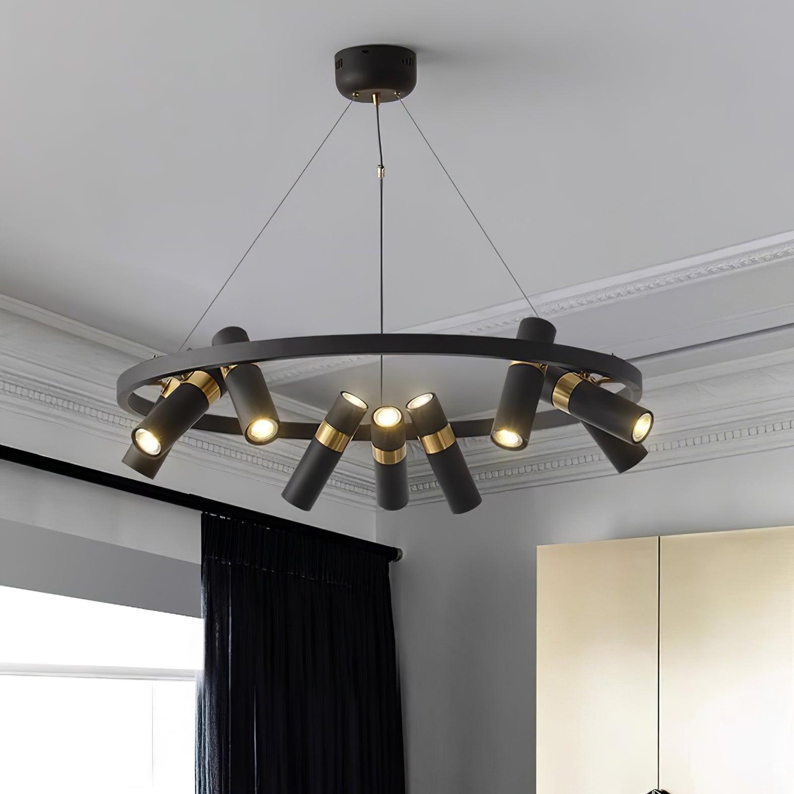 Celenora Industrial Acrylic Chandelier