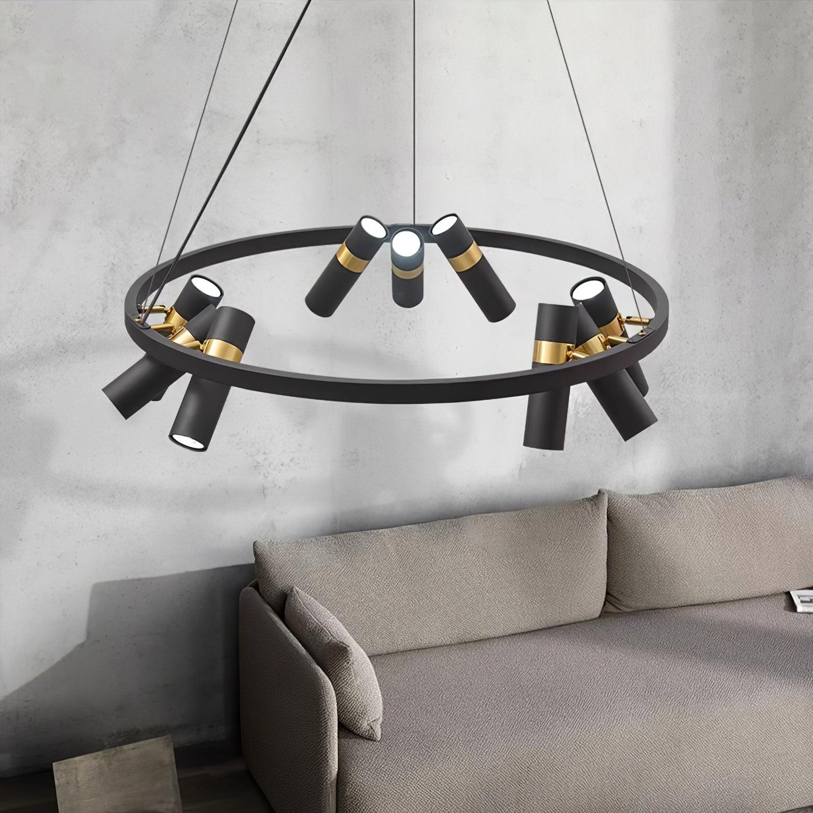 Celenora Industrial Acrylic Chandelier