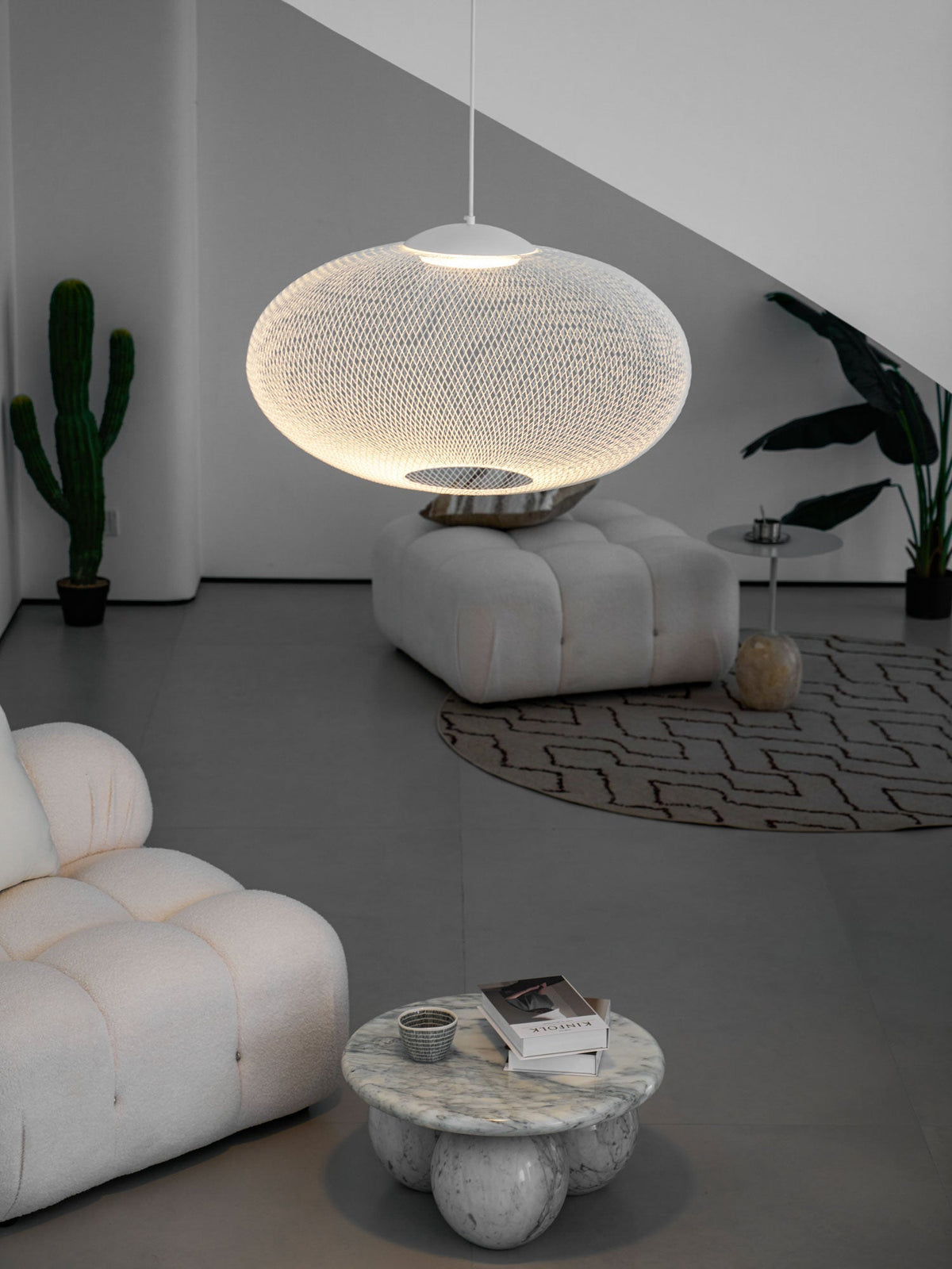 Orelenira Pendant Lamp Metallic Mesh Black
