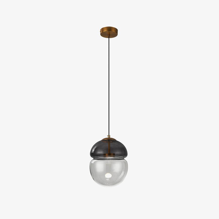 Aged Modern Minimalist Dome Glass Pendant Light