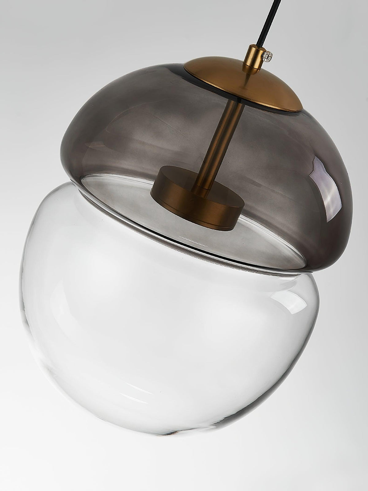 Aged Modern Minimalist Dome Glass Pendant Light