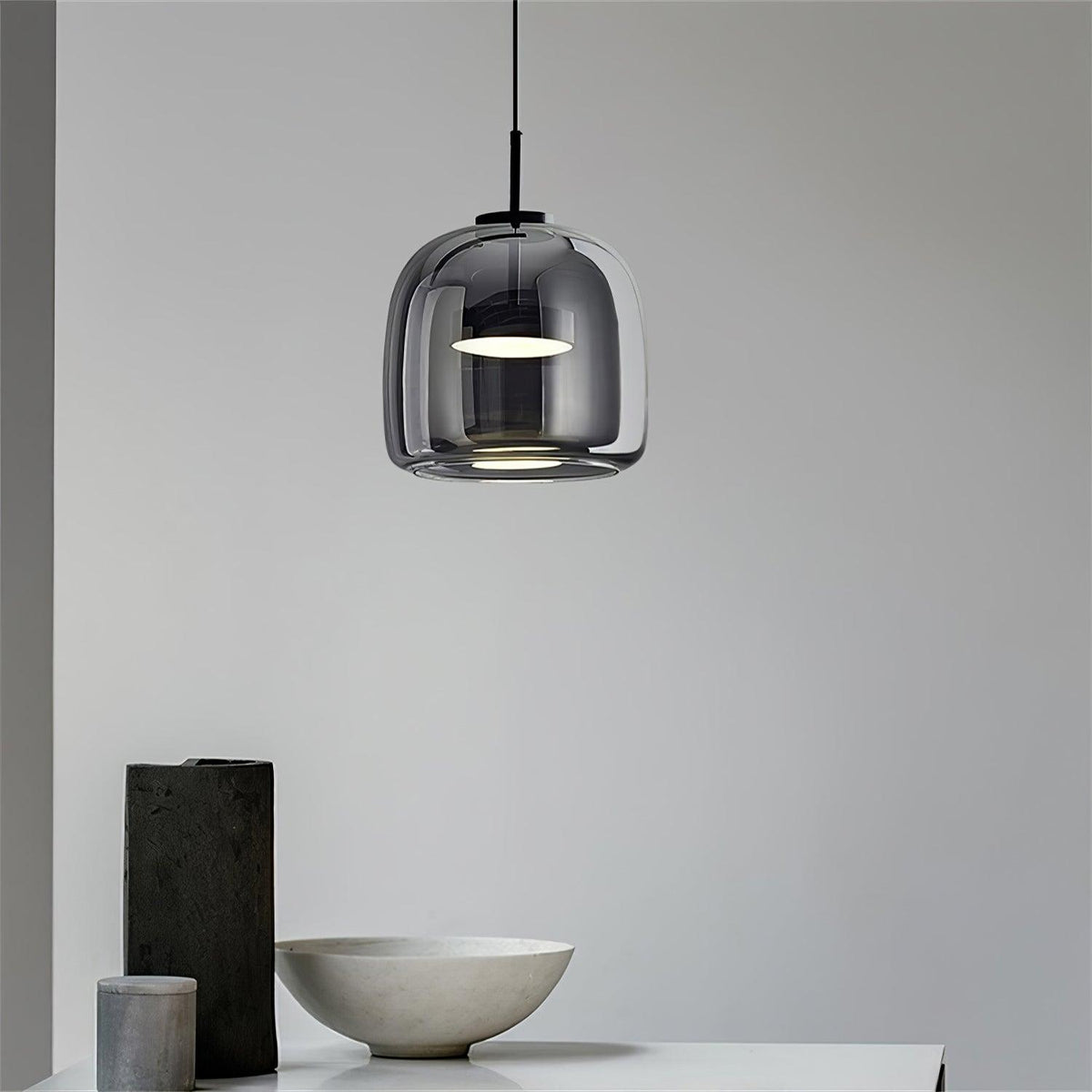 Obsidian Modern Glass Pendant Light
