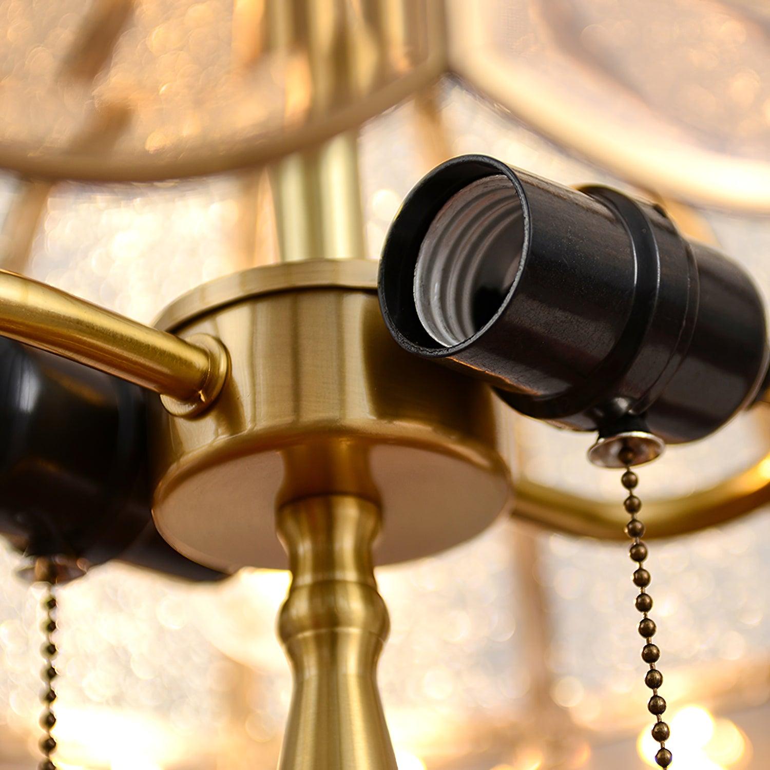 Brillix Brass & Glass Glam Table Lamp