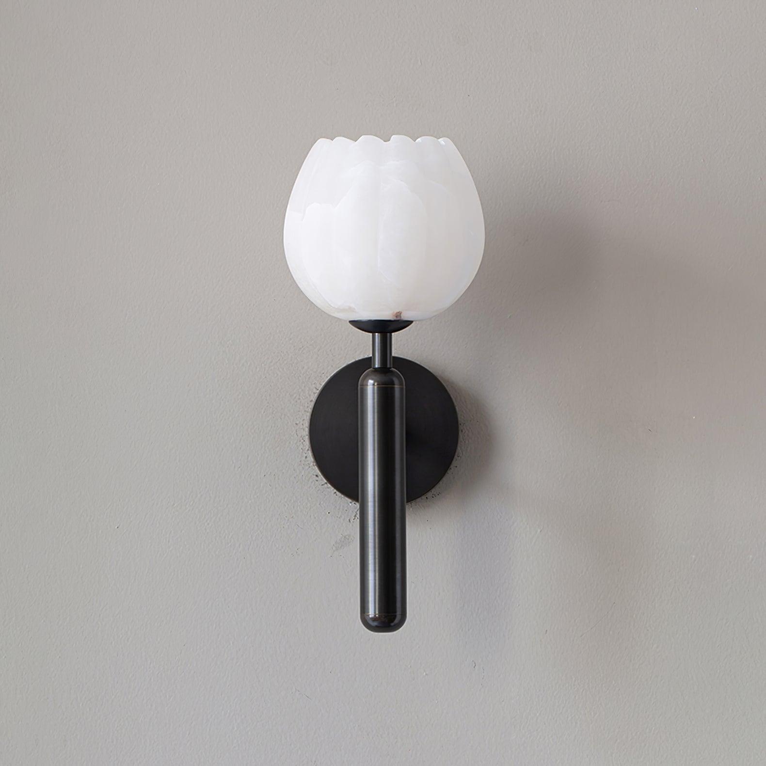 Ambrose Alabaster Flowers Wall Lamp