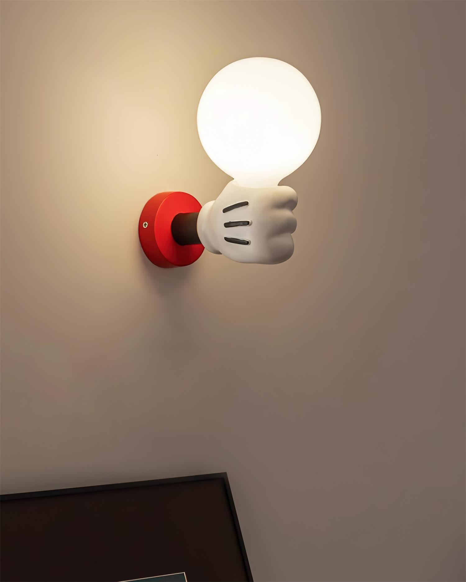 Wall Lamp Fabric Shade Modern Classic Gold Walnut Sconce Bedroom - Neutral Decor