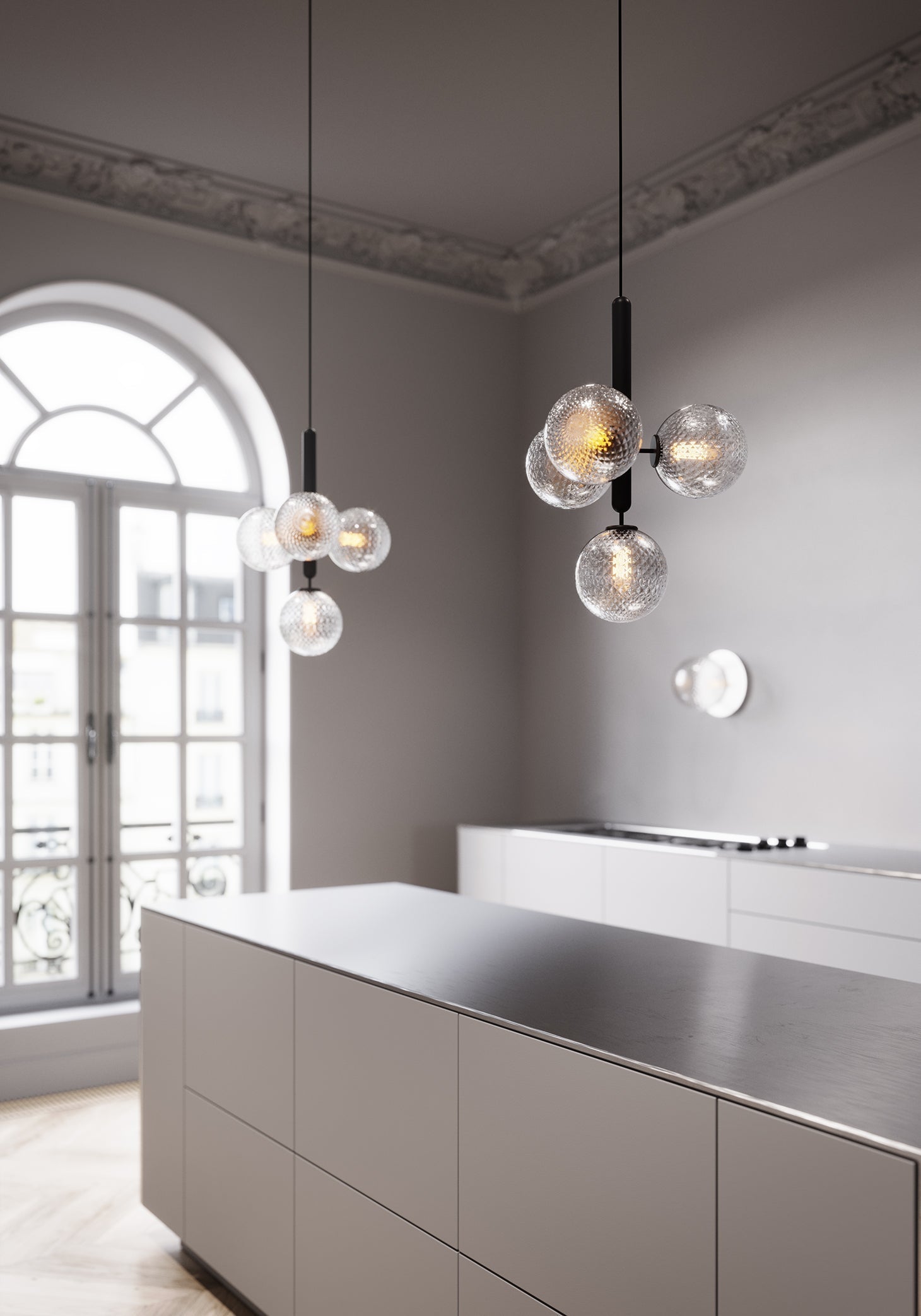 Teloza Brass Industrial Pendant Light