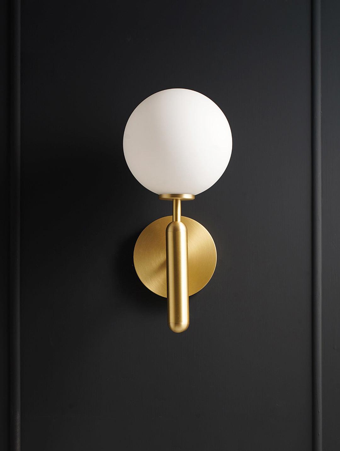 Ilirila Modern Minimalist Brass Glass Wall Light