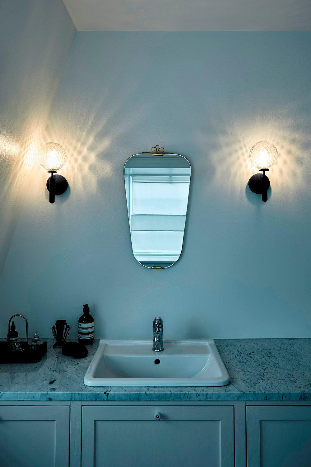 Ilirila Modern Minimalist Brass Glass Wall Light