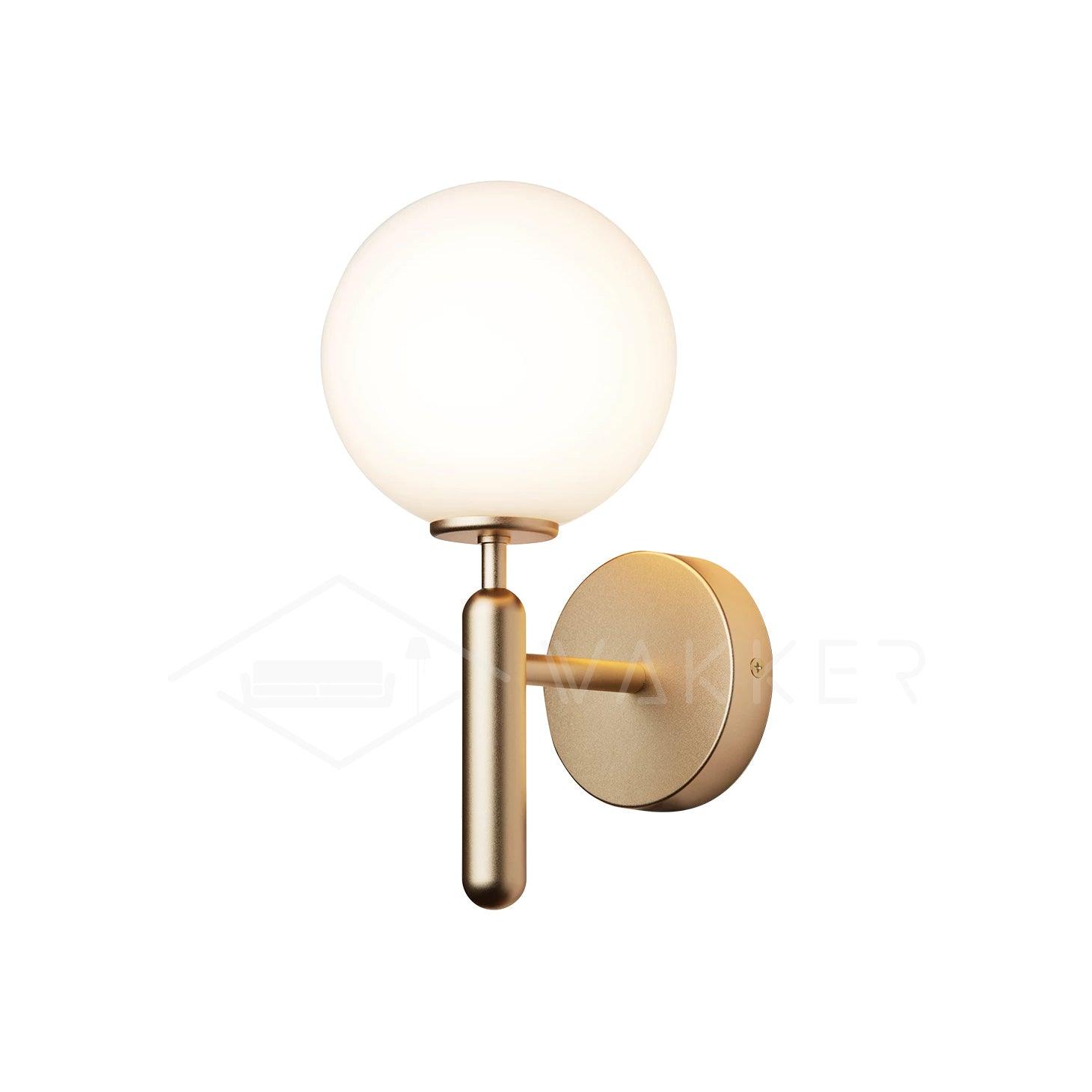 Kynlo Wall Lamp Plug In Glass Globe Nordic