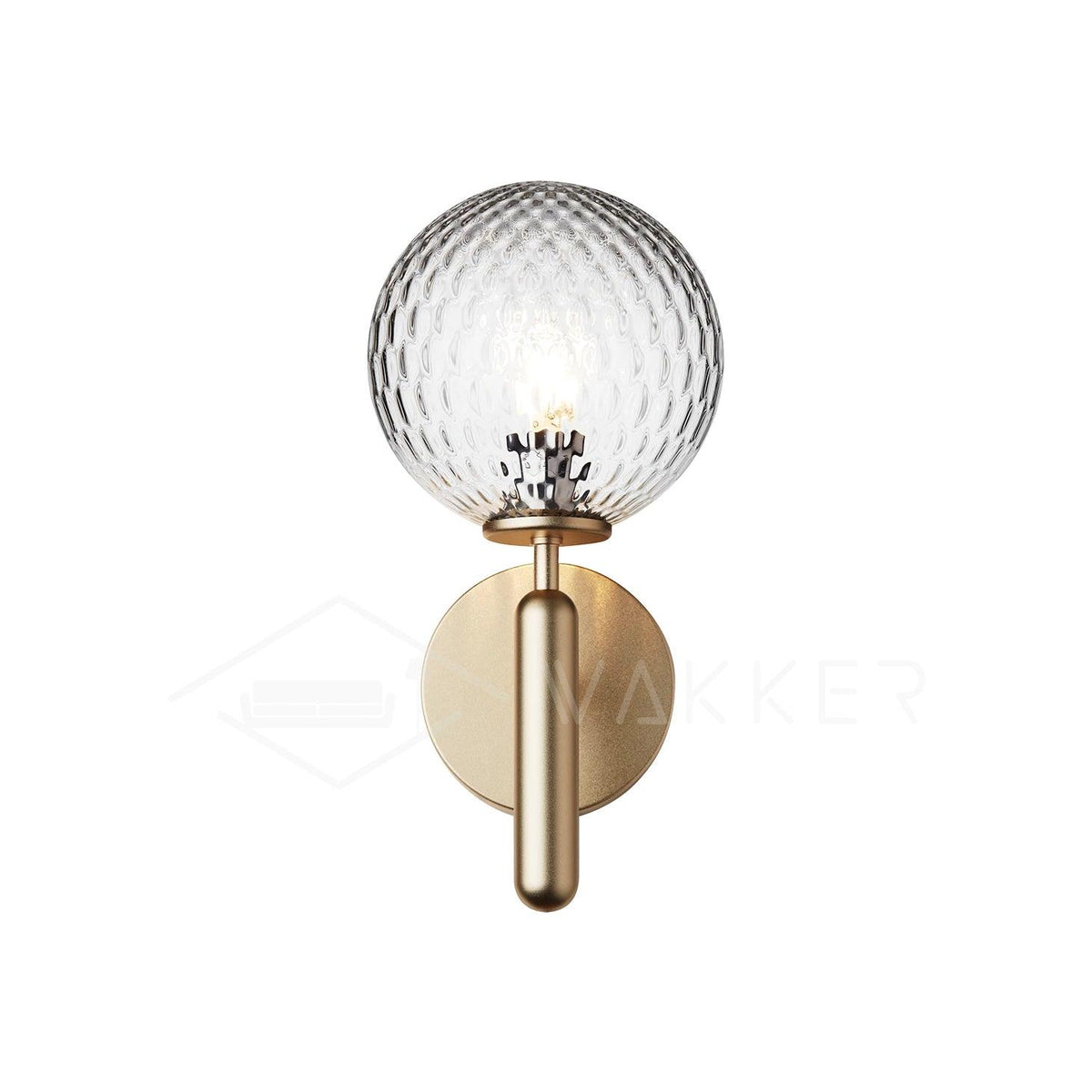 Ilirila Modern Minimalist Brass Glass Wall Light