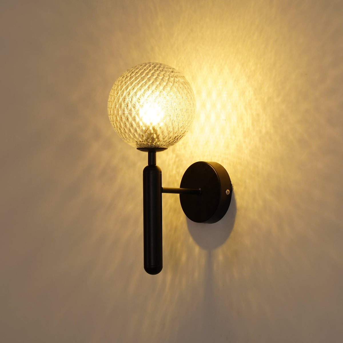 Ilirila Modern Minimalist Brass Glass Wall Light
