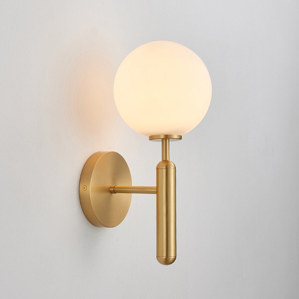 Ilirila Modern Minimalist Brass Glass Wall Light