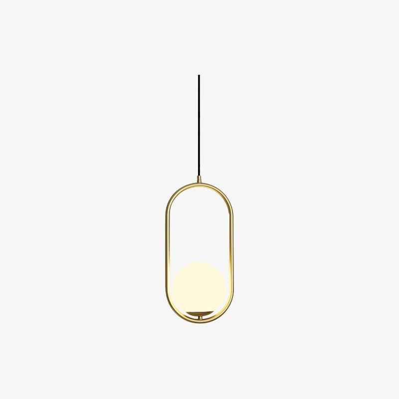 Caselora Modern Brass Pendant Light