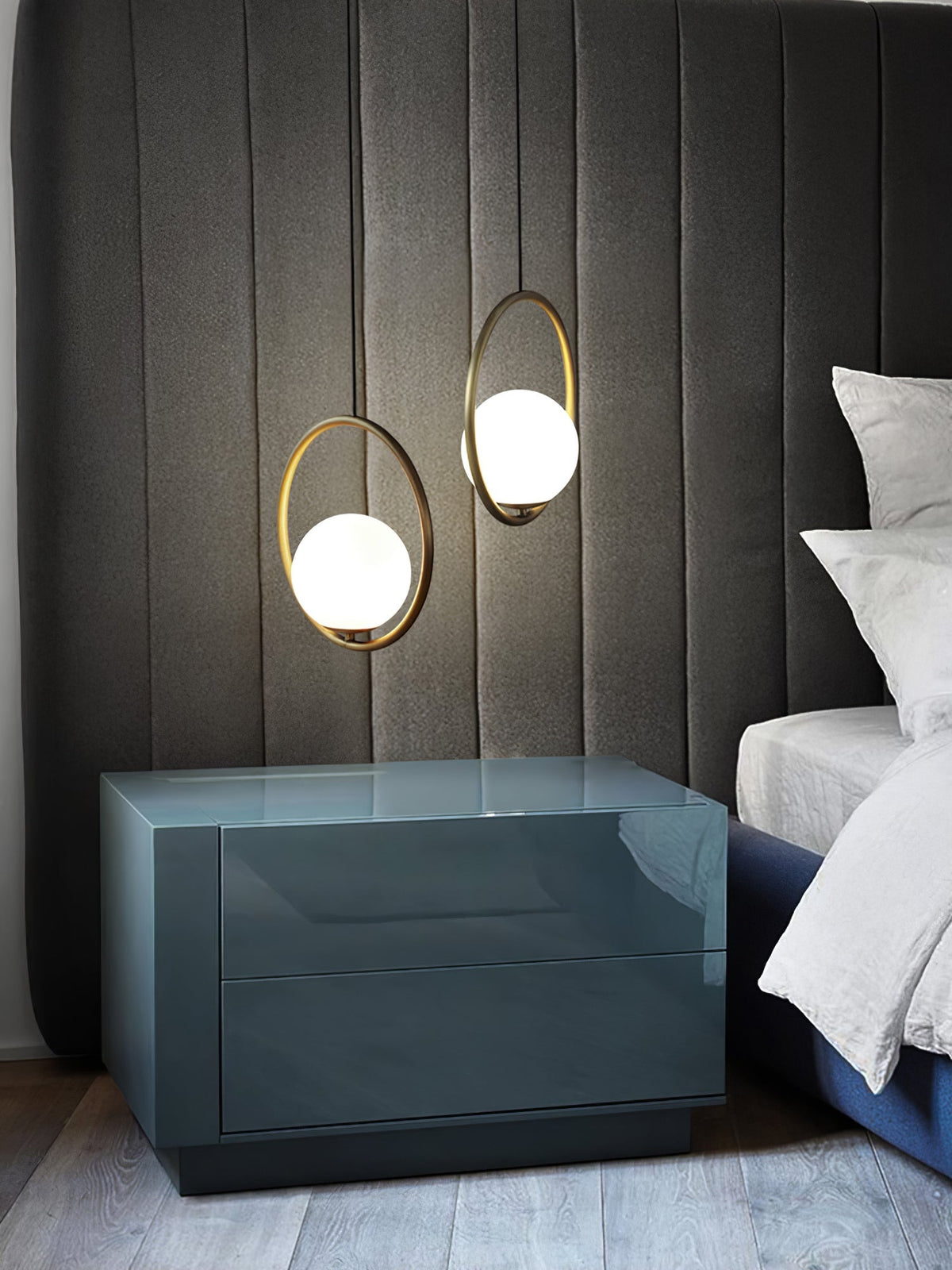 Caselora Modern Brass Pendant Light