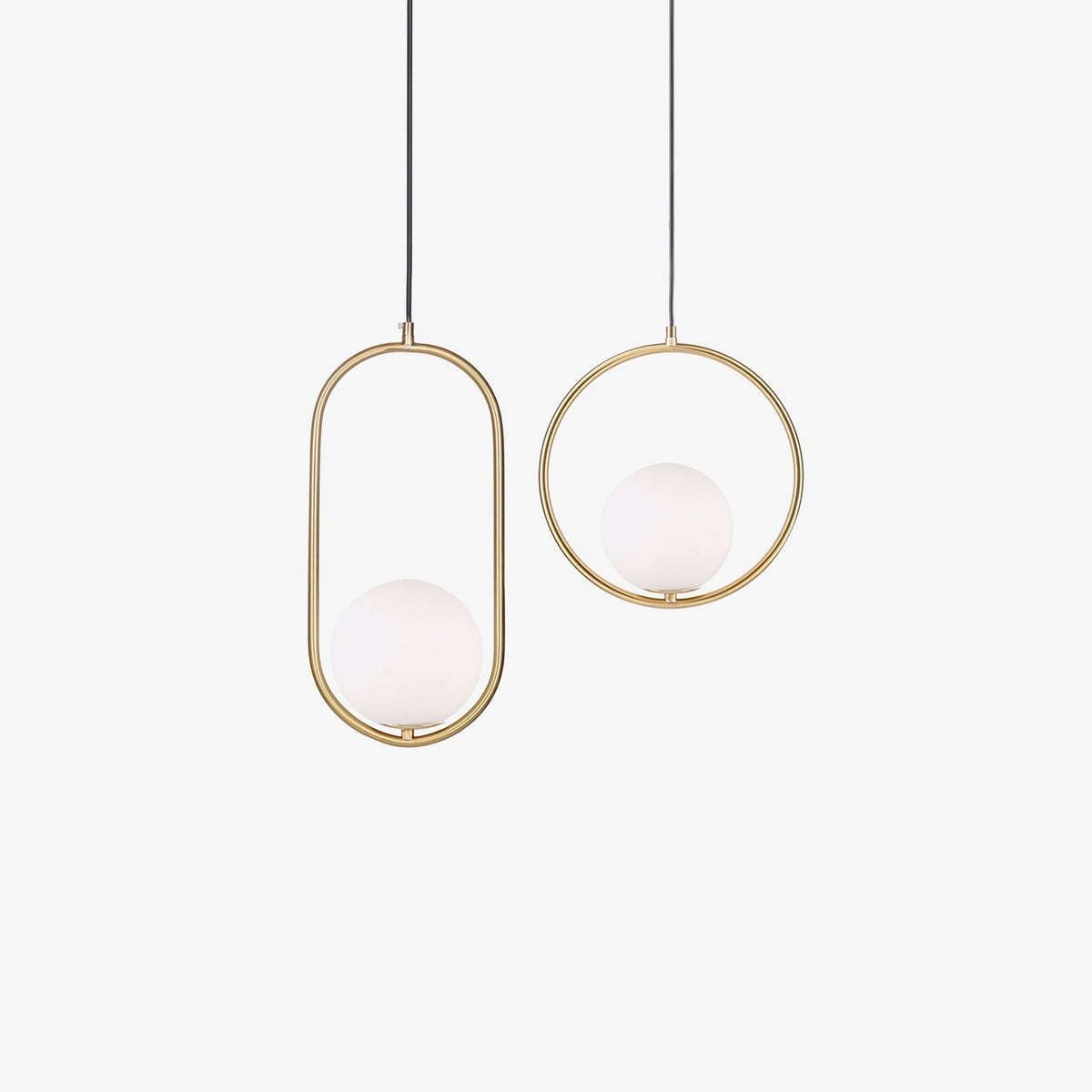 Caselora Modern Brass Pendant Light