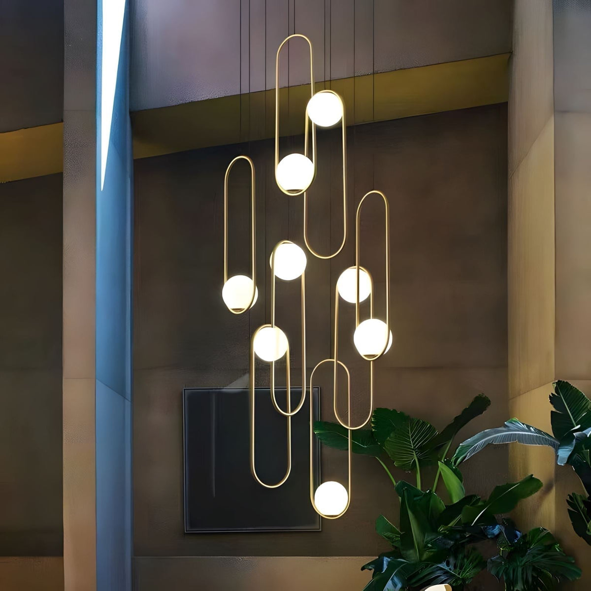 Cyvora Modern Minimalist Combination Glass Chandelier