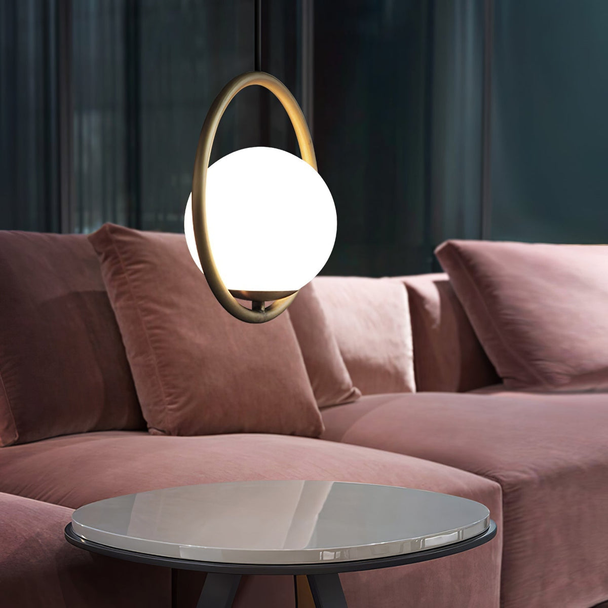 Orieria Pendant Lamp Brass Modern Ring