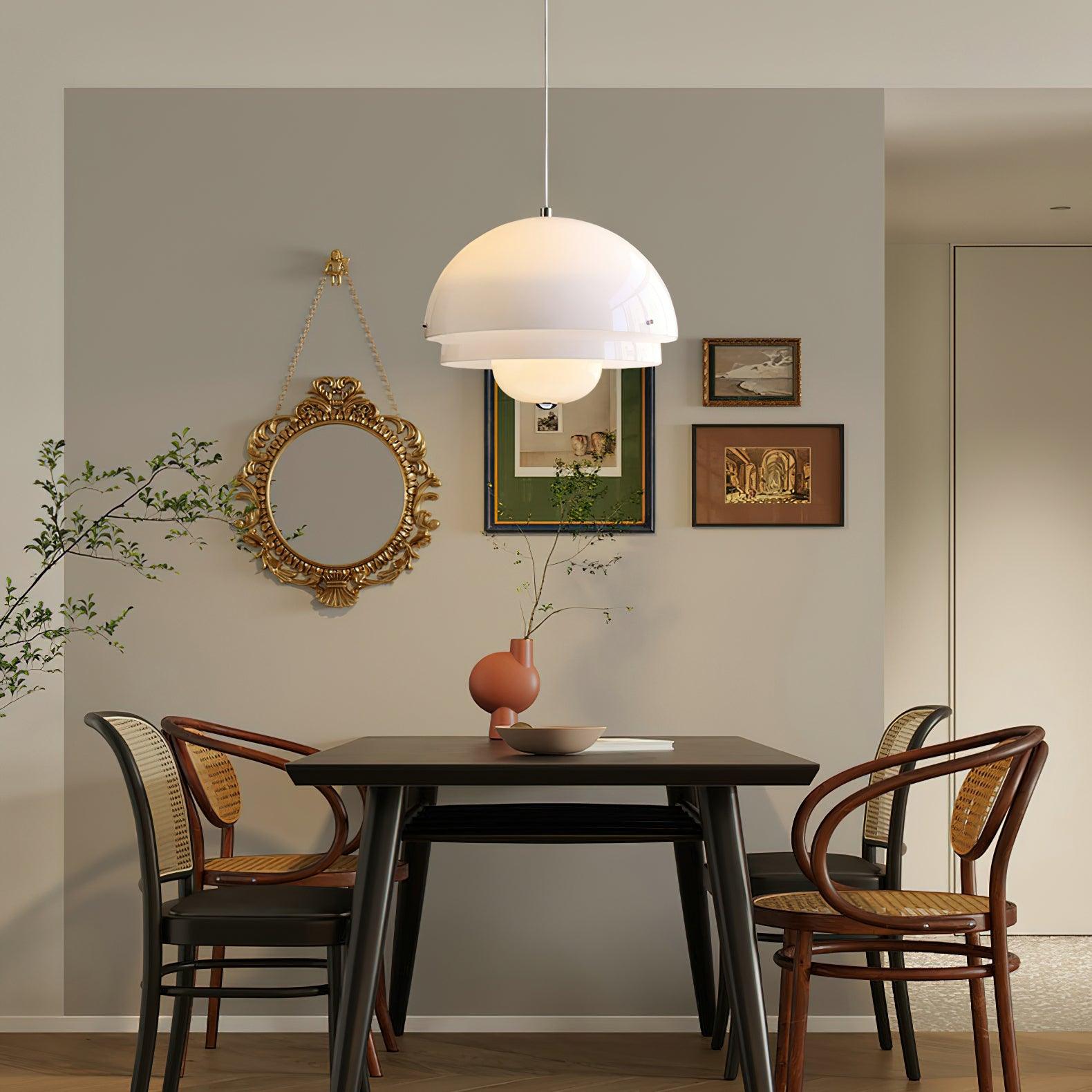Velisena Unique Milk White Glass Pendant Lamp