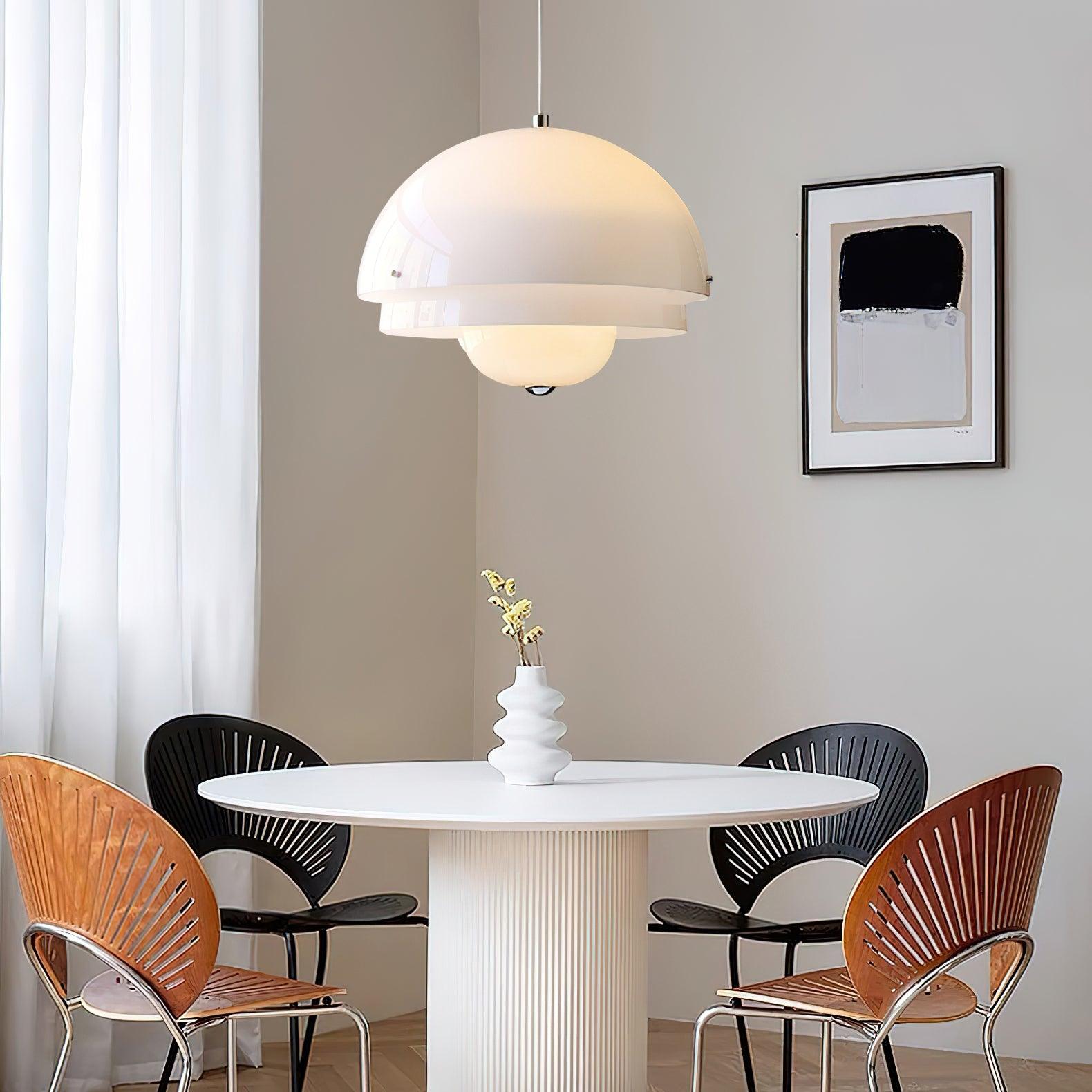 Velisena Unique Milk White Glass Pendant Lamp