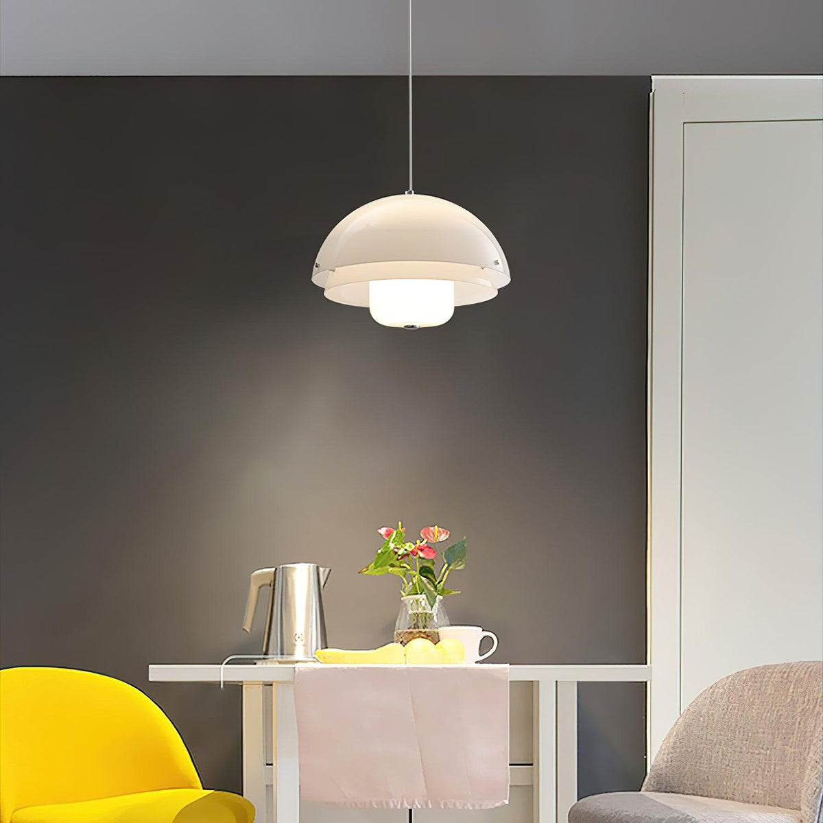 Velisena Unique Milk White Glass Pendant Lamp