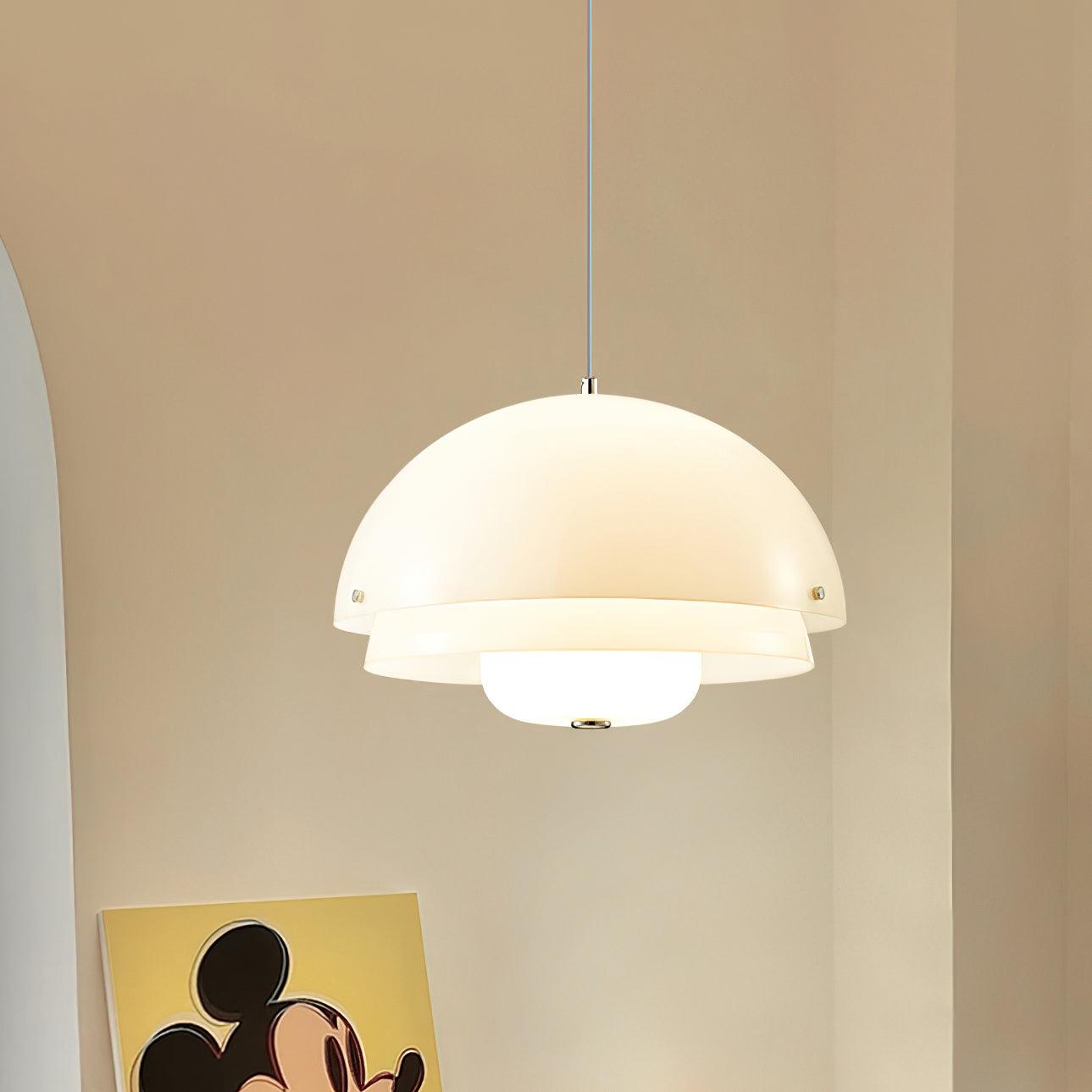Velisena Unique Milk White Glass Pendant Lamp