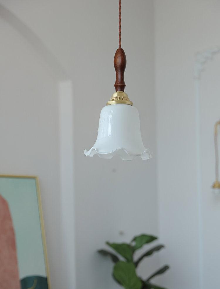Floria Milky Flower Pendant Light