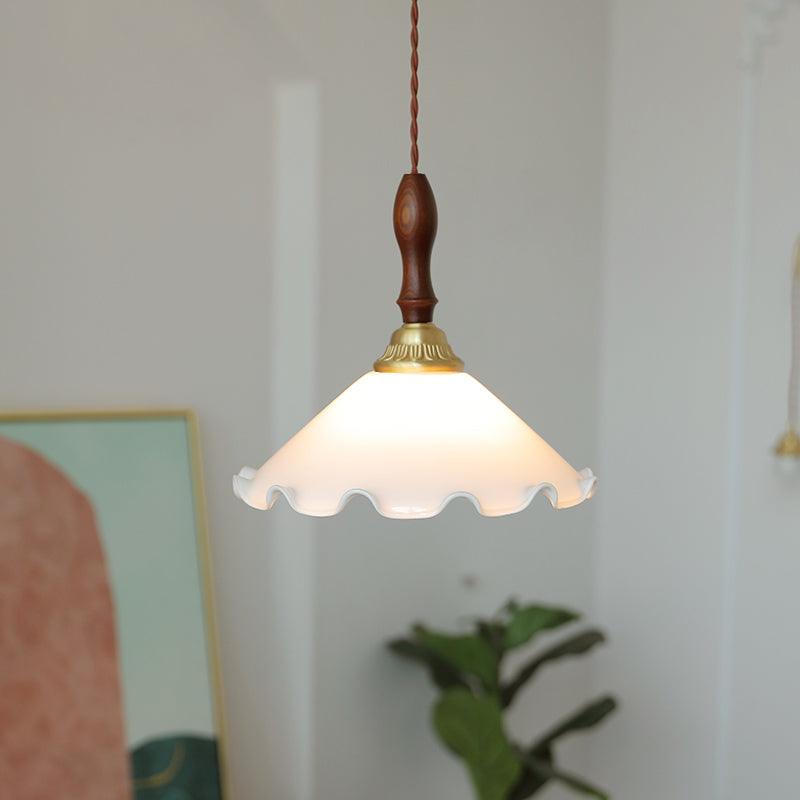 Floria Milky Flower Pendant Light