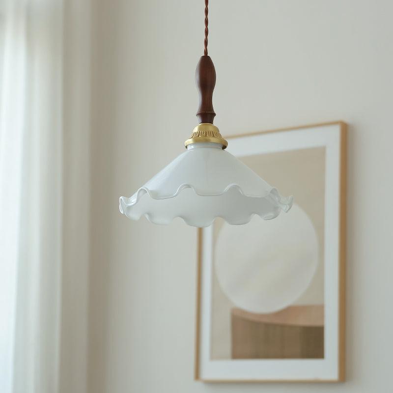 Floria Milky Flower Pendant Light
