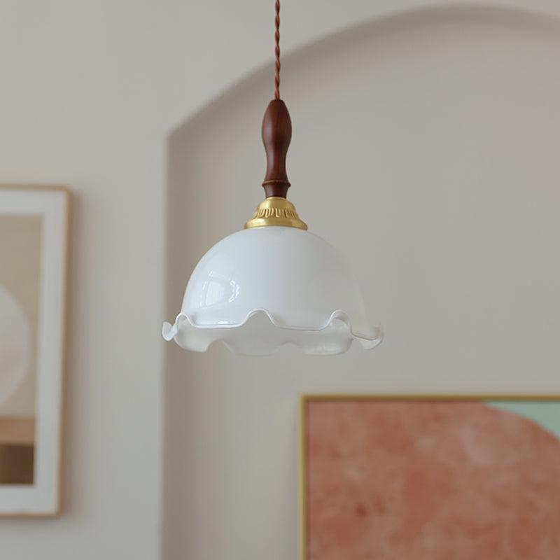 Floria Milky Flower Pendant Light