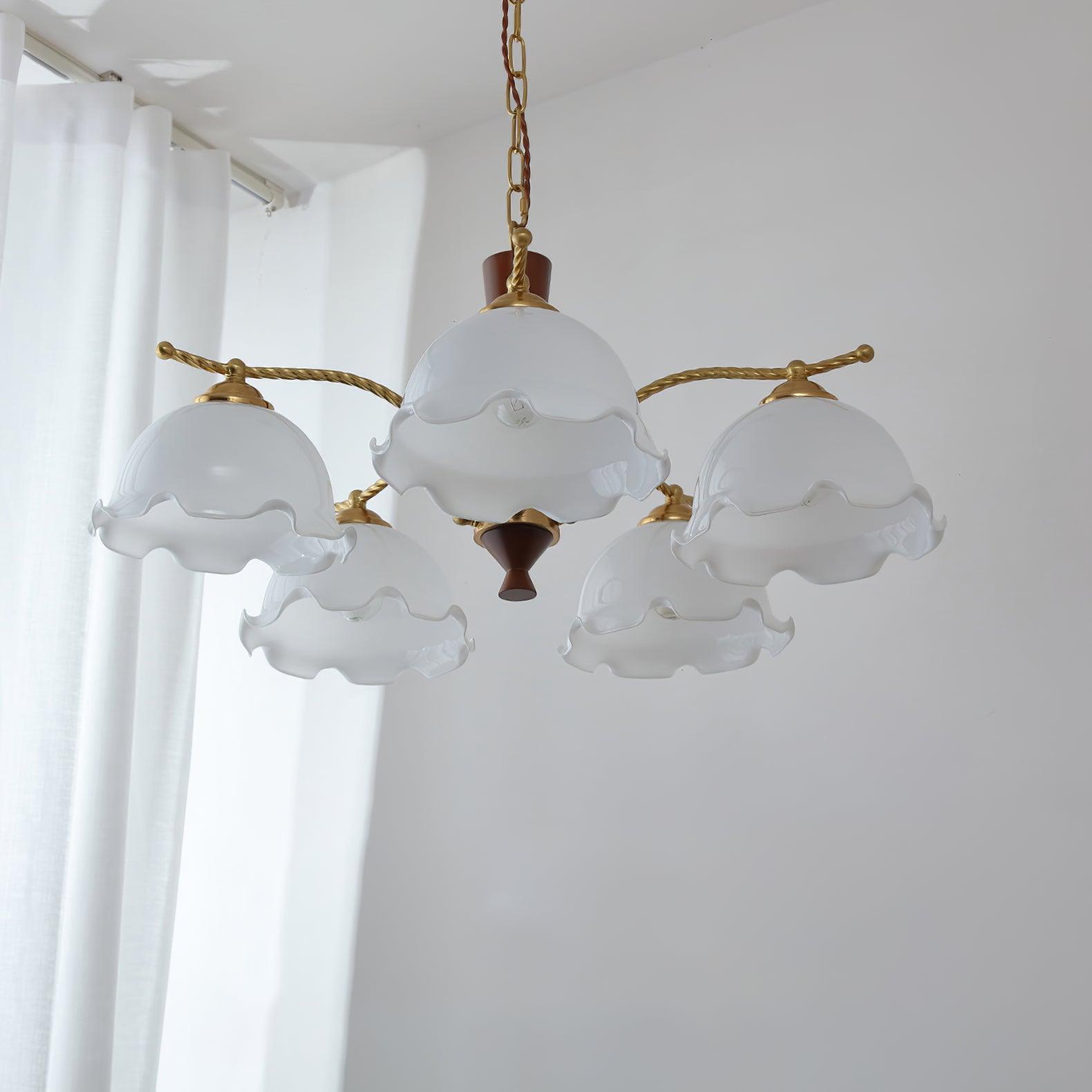 Daisy Vintage Glass Chandelier