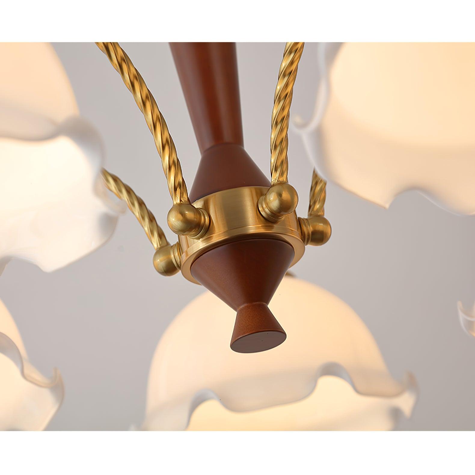 Daisy Vintage Glass Chandelier