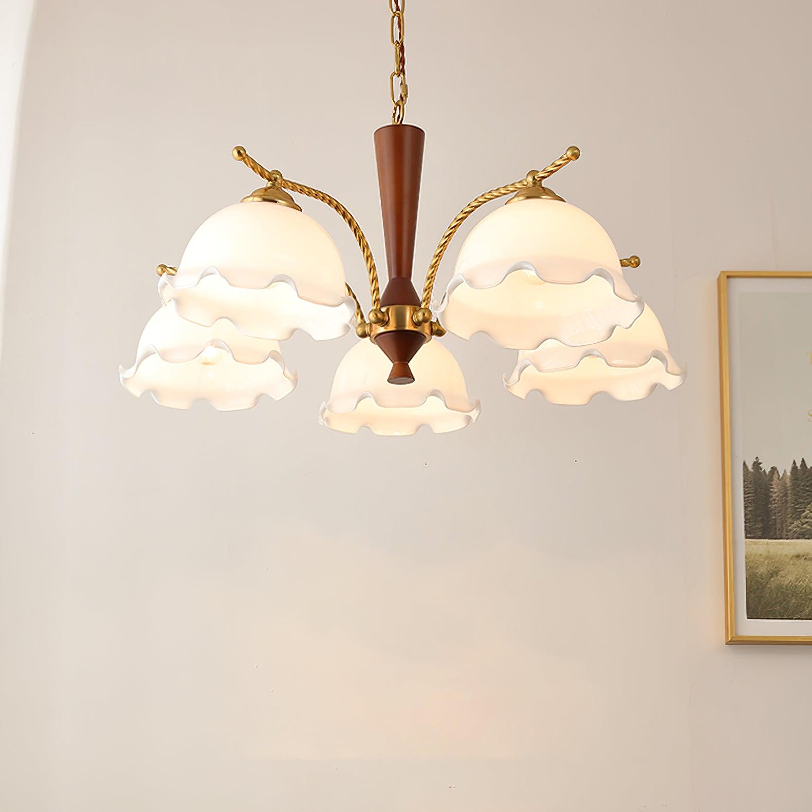 Daisy Vintage Glass Chandelier