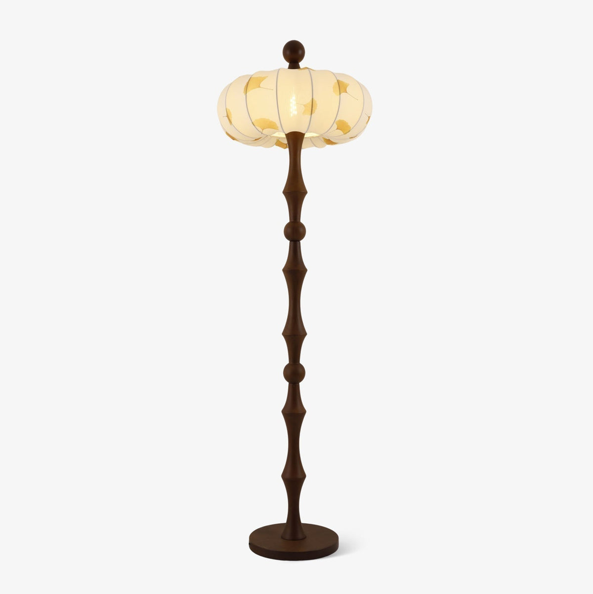 Breen Wood Fabric Classic Floor Lamp