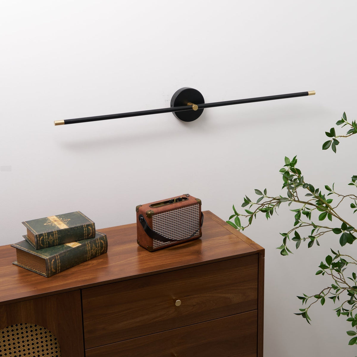 Wall Lamp Minimalist Linear Rod Double End Accent Modern Style - Neutral Decor