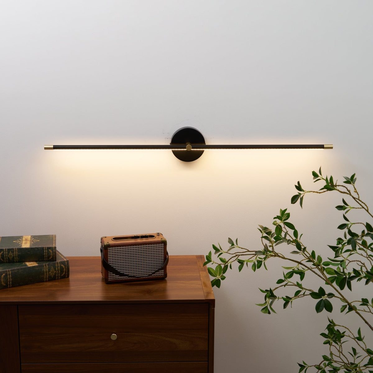 Wall Lamp Minimalist Linear Rod Double End Accent Modern Style - Neutral Decor