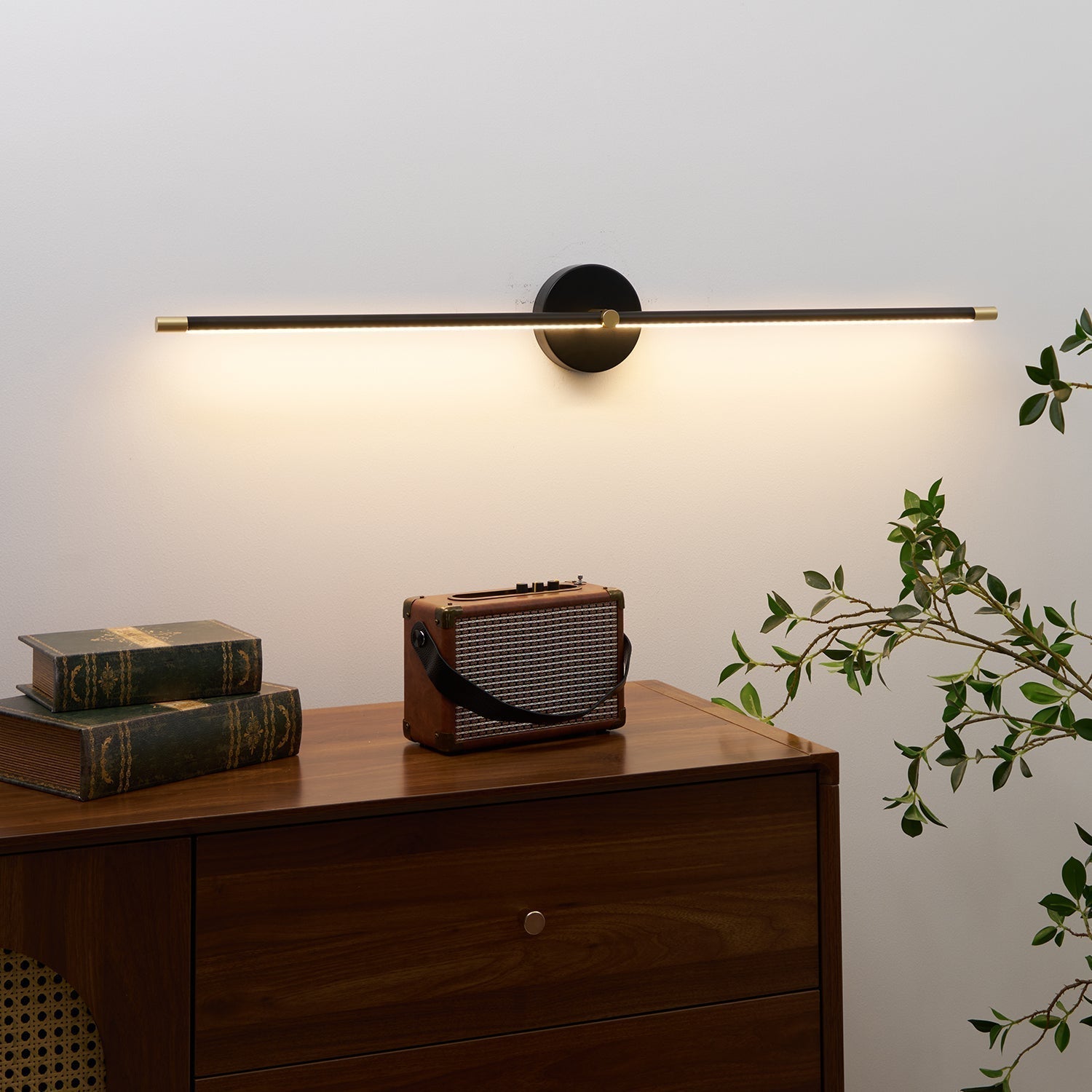 Wall Lamp Minimalist Linear Rod Double End Accent Modern Style - Neutral Decor