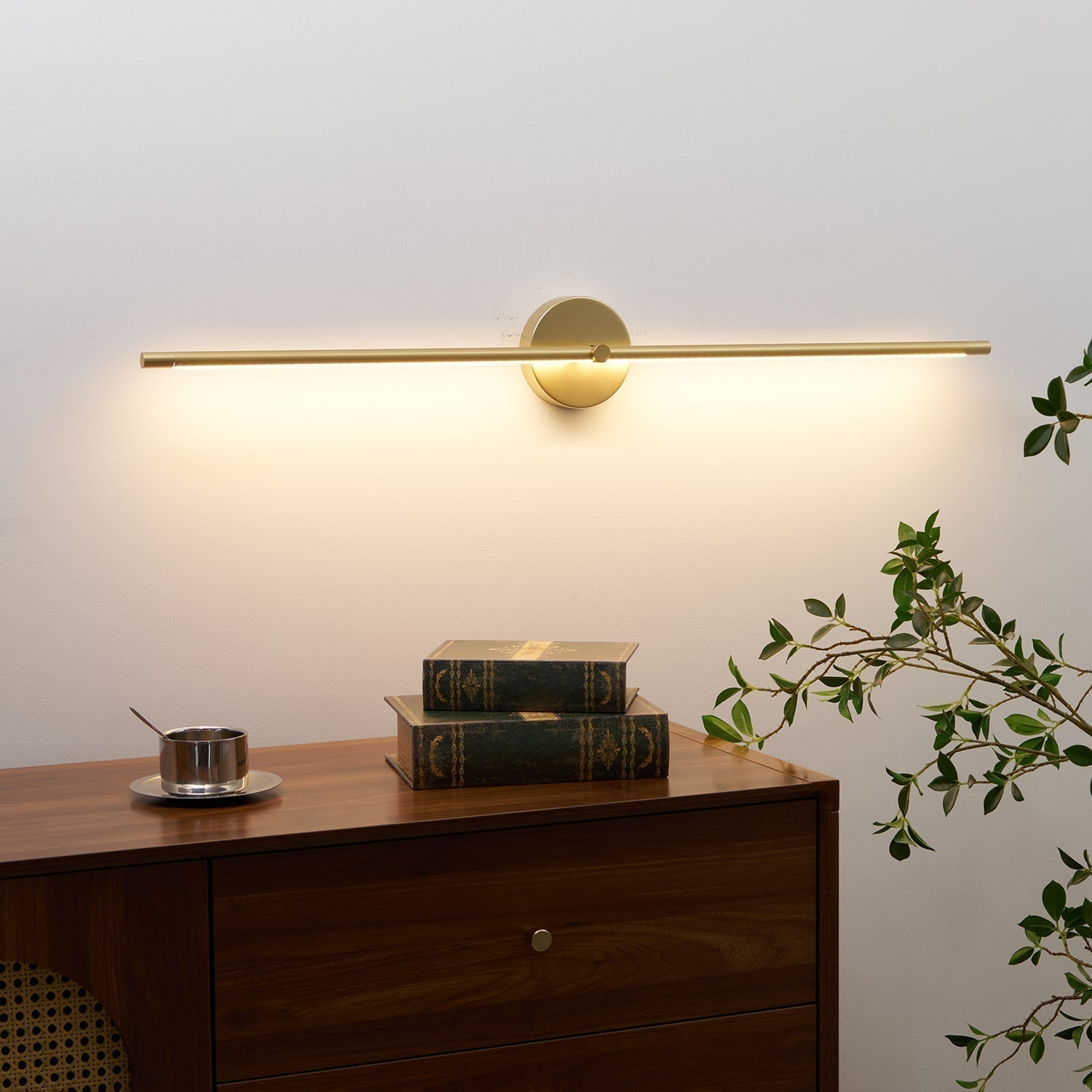 Wall Lamp Minimalist Linear Rod Double End Accent Modern Style - Neutral Decor