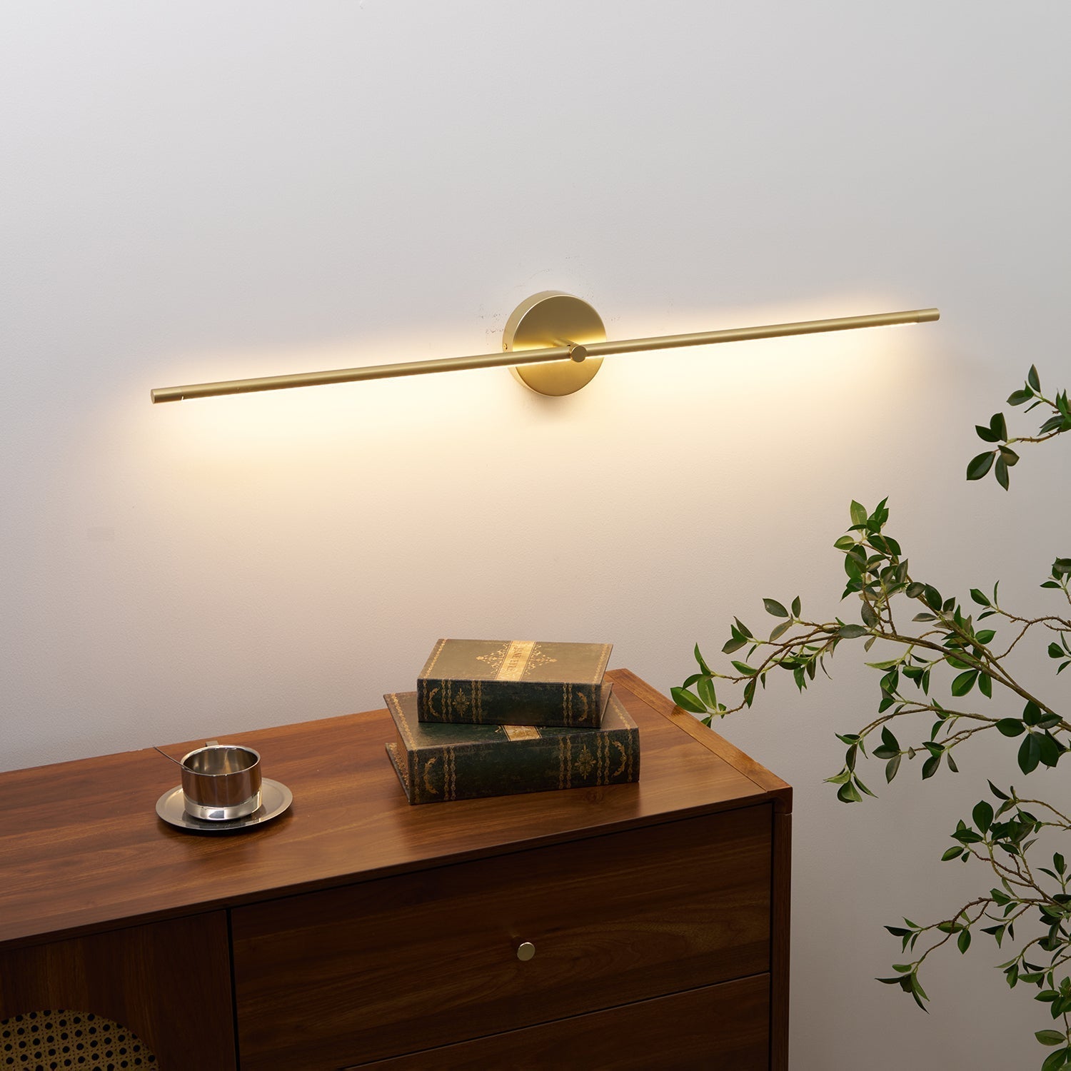 Wall Lamp Minimalist Linear Rod Double End Accent Modern Style - Neutral Decor