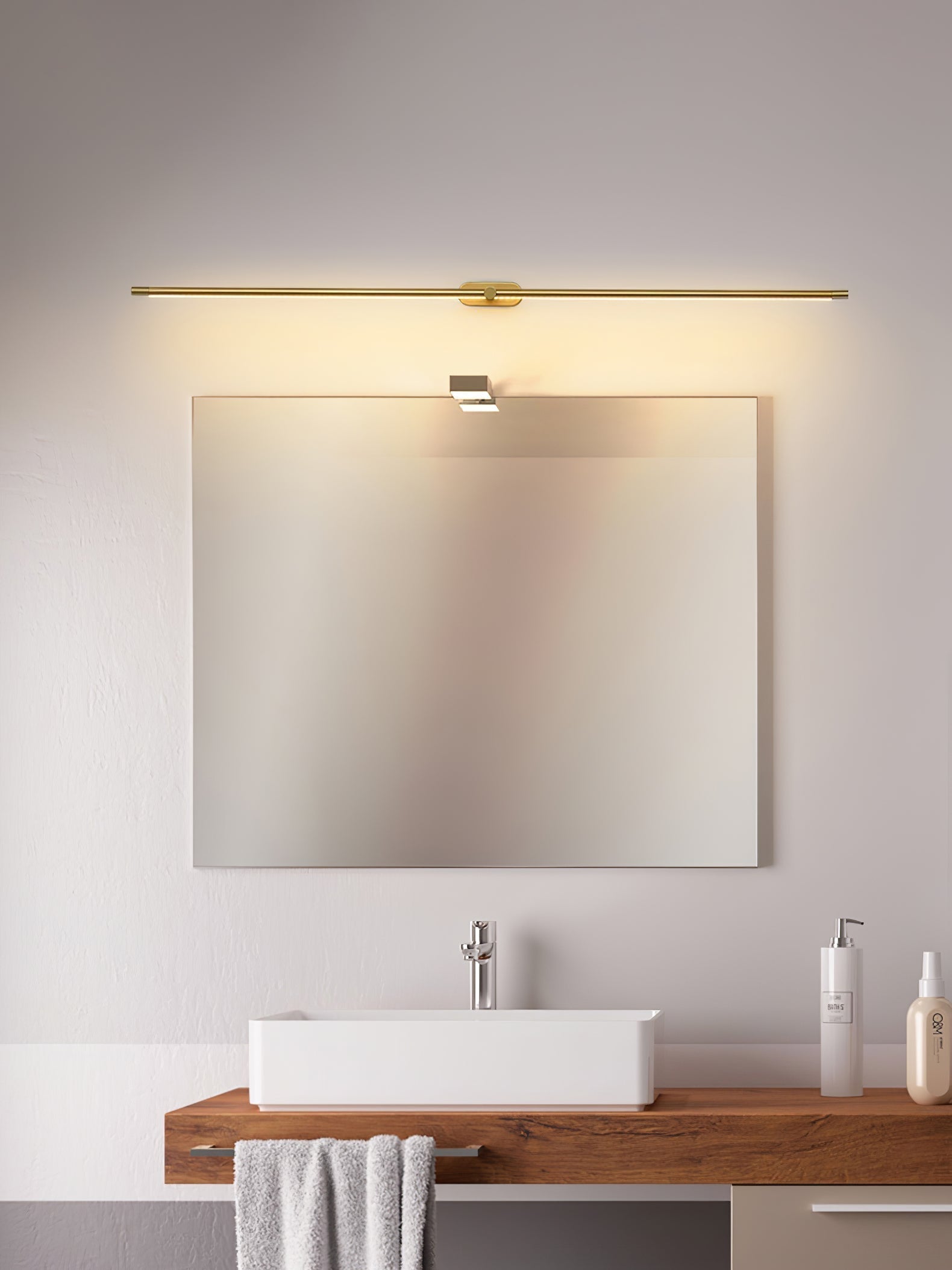 Flano Minimalist Linear Rechargeable Wall Lamp - Neutral Decor