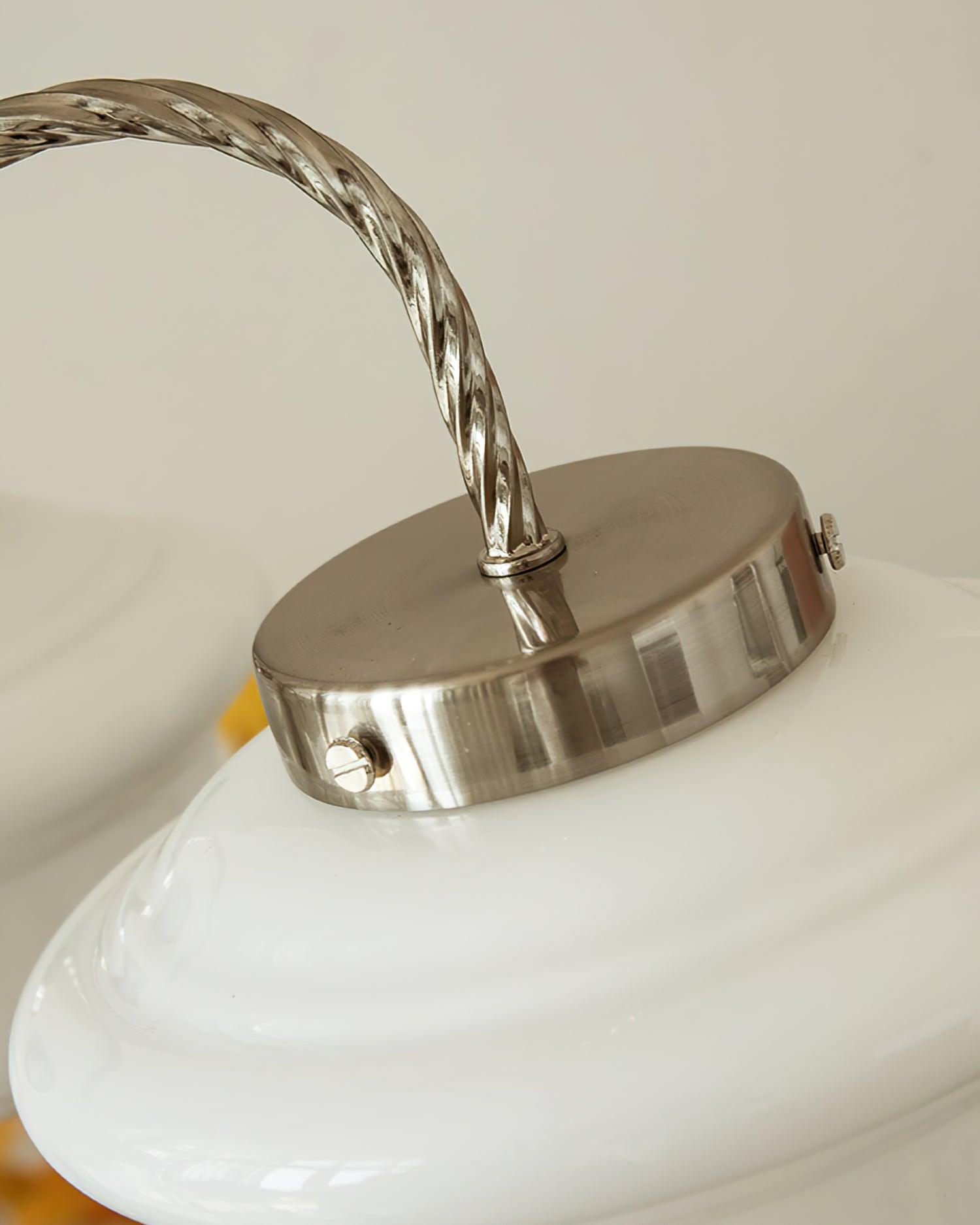 Curinel Vintage Chrome Glass Chandelier