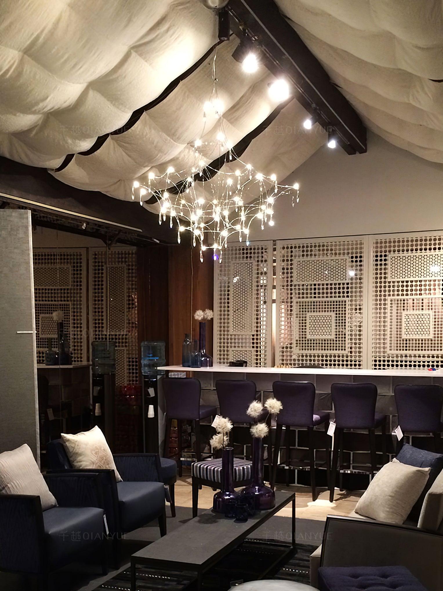 Cyrorella Chandelier Stainless Crystal Net