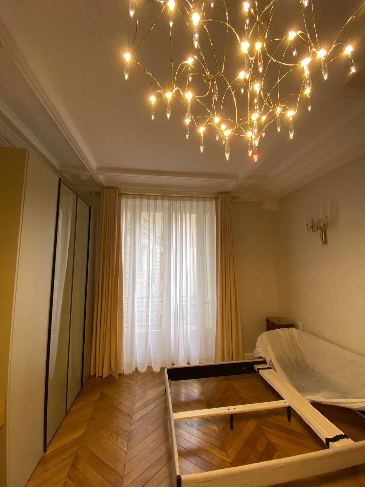 Cyrorella Chandelier Stainless Crystal Net
