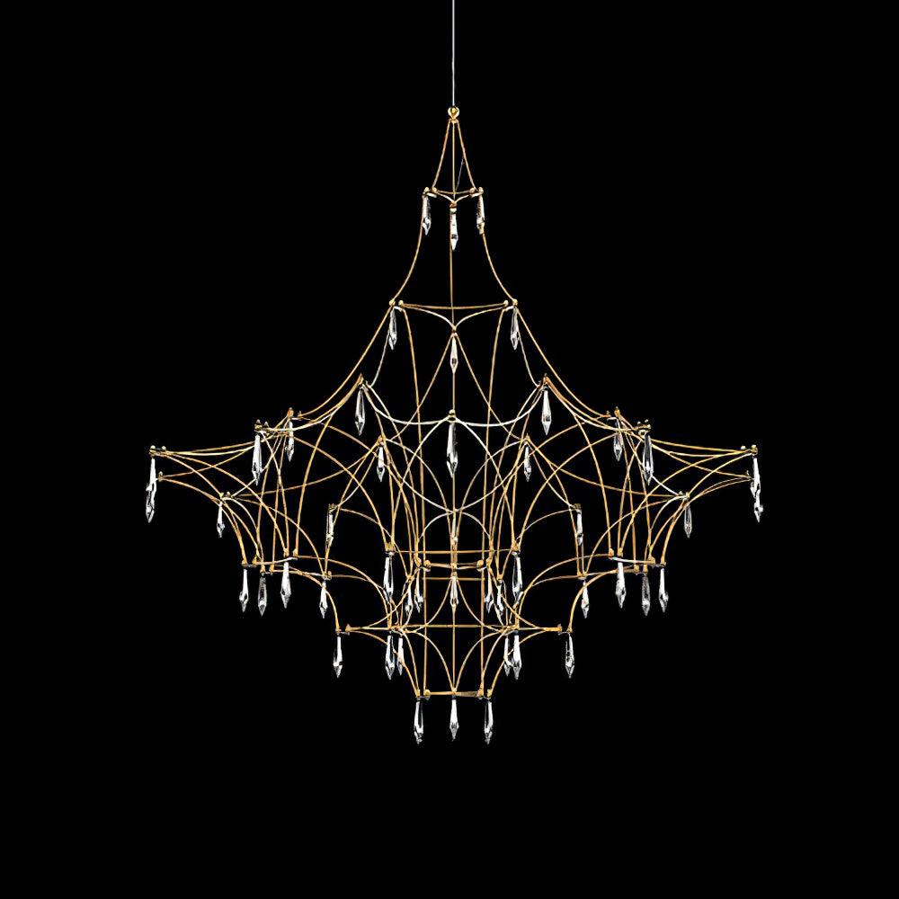 Cyrorella Chandelier Stainless Crystal Net