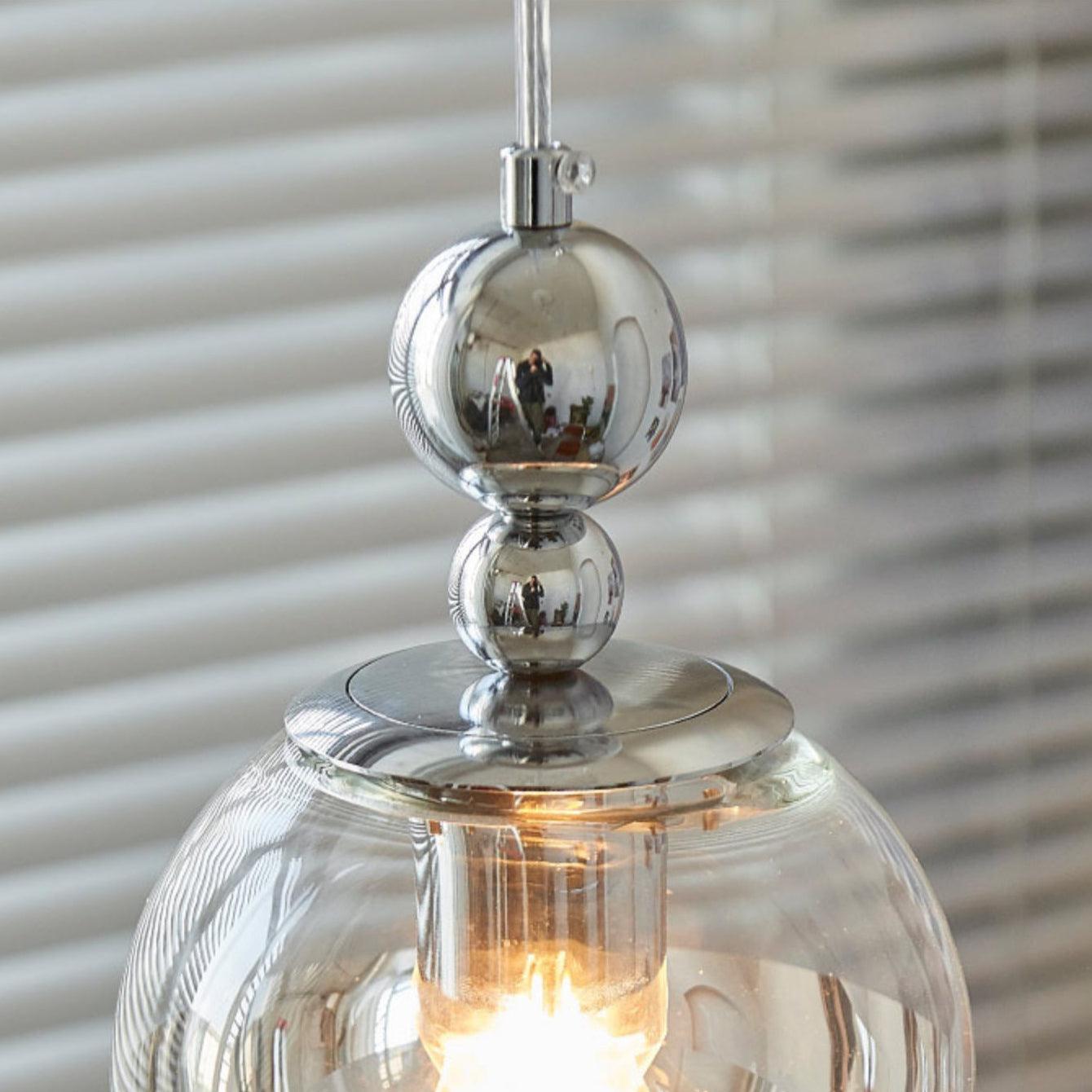 Zanorir Modern Minimalist Art Mirrorball Glass Pendant Light
