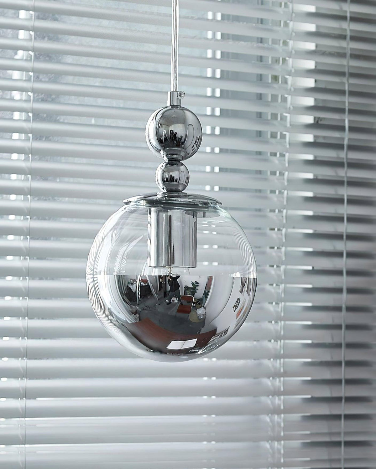 Zanorir Modern Minimalist Art Mirrorball Glass Pendant Light