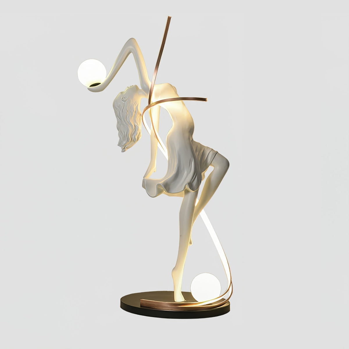 Mirorelia Floor Lamp Goddess Statue Elegant