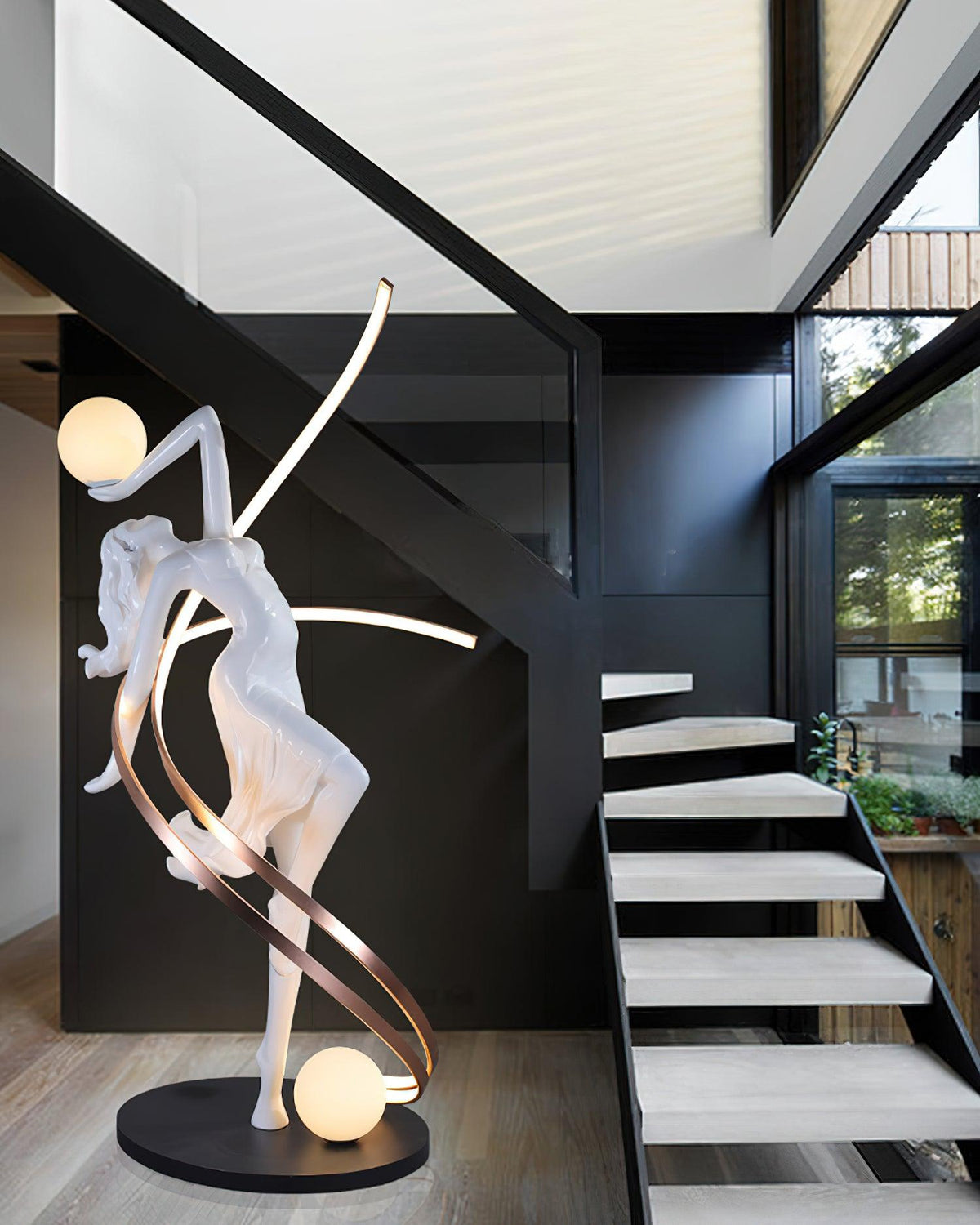 Mirorelia Floor Lamp Goddess Statue Elegant