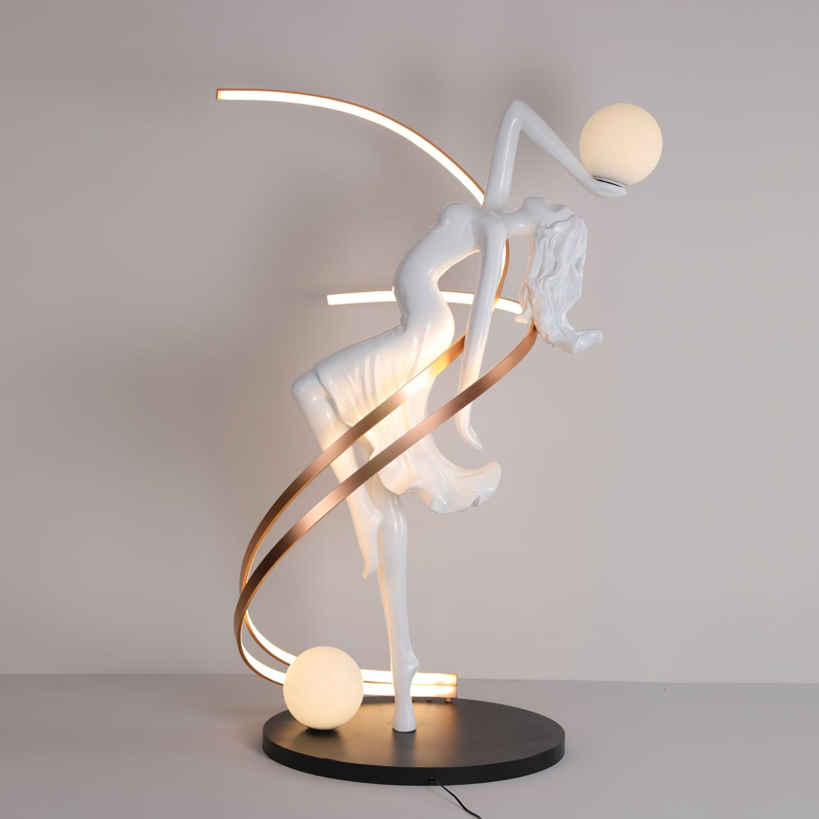 Mirorelia Floor Lamp Goddess Statue Elegant